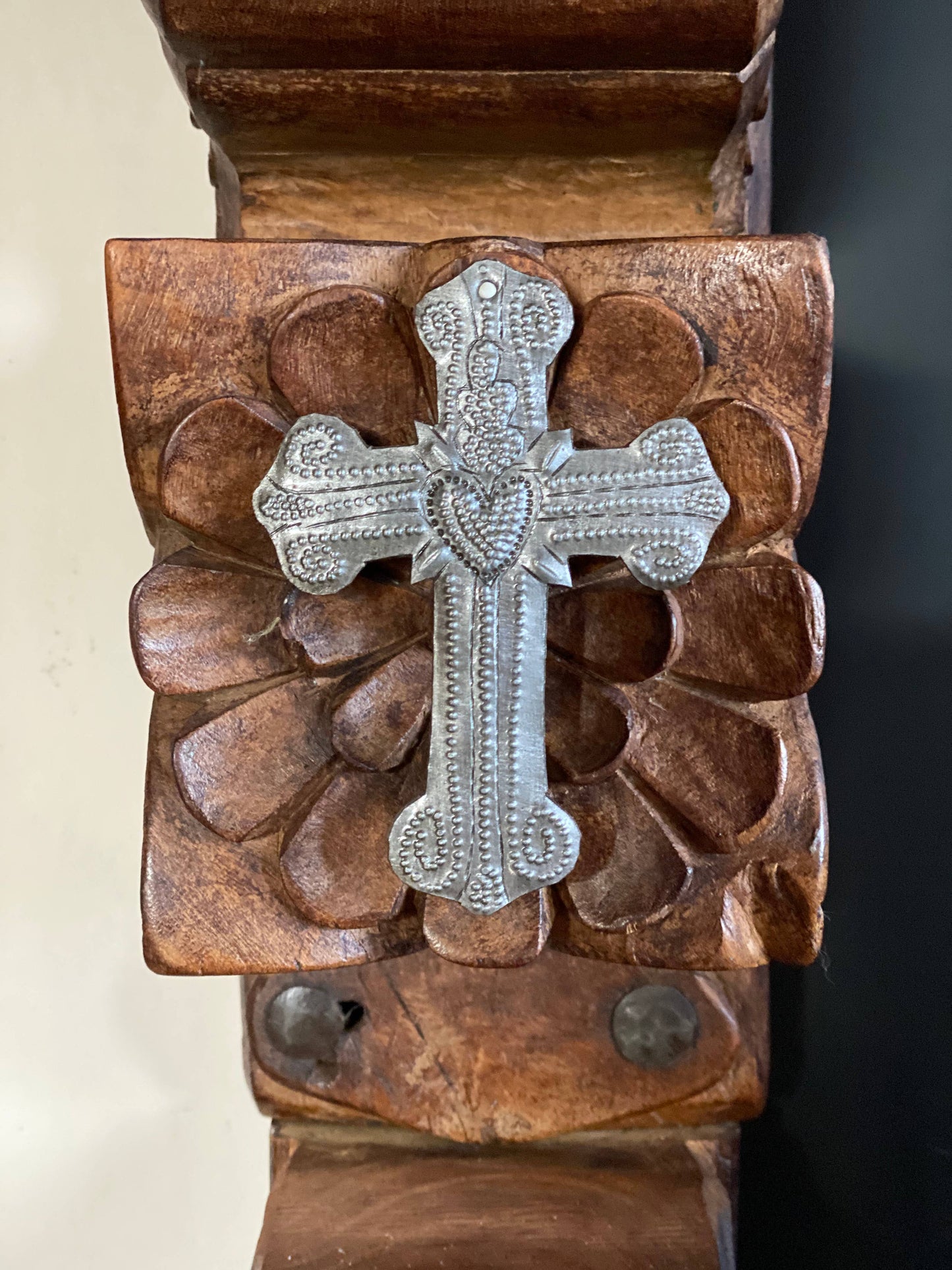 3" x 4.25" Small Milagro Cross $3.40 ea. Set/3  Heart Design