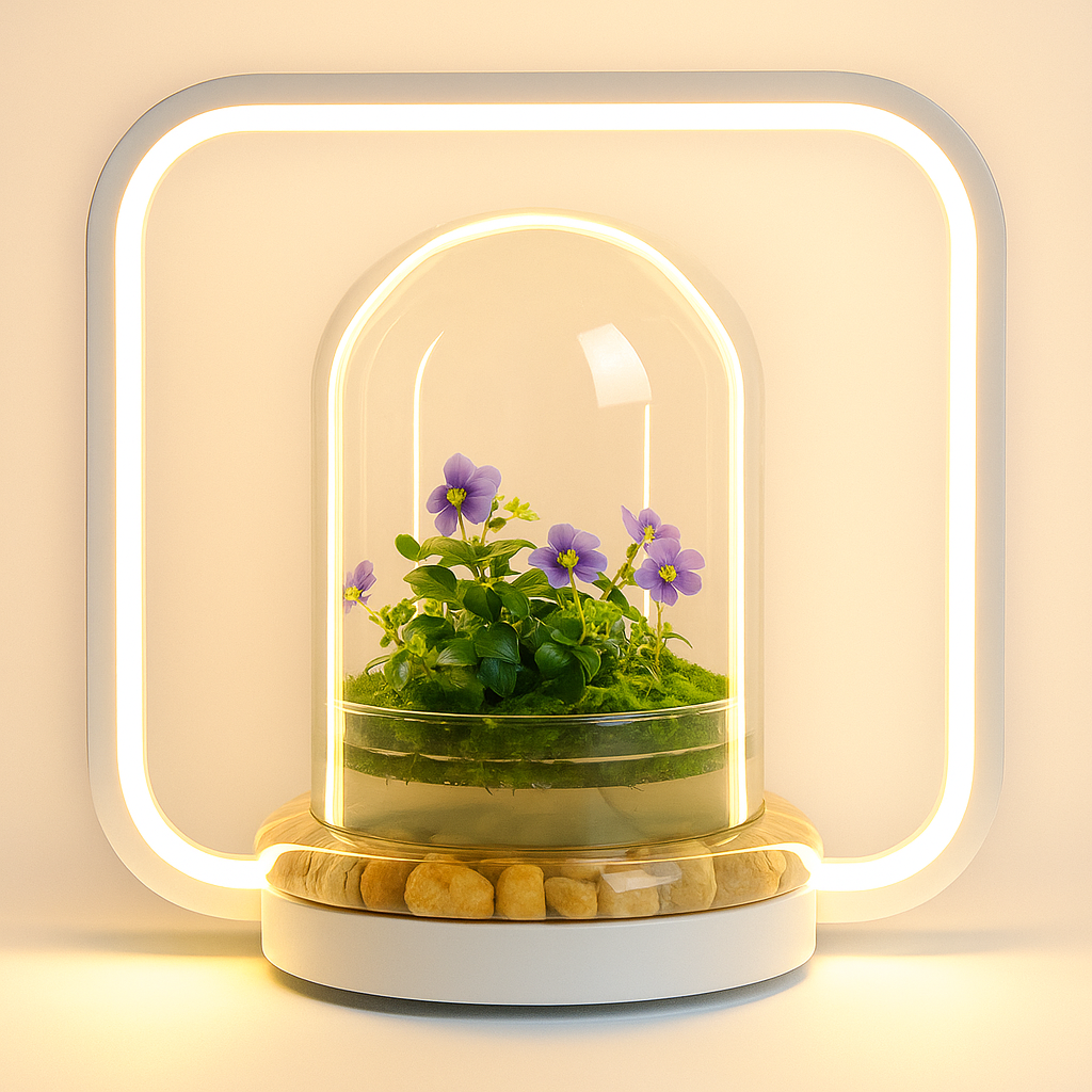 Bloomify Persian Violet lived in Terrarium Jar