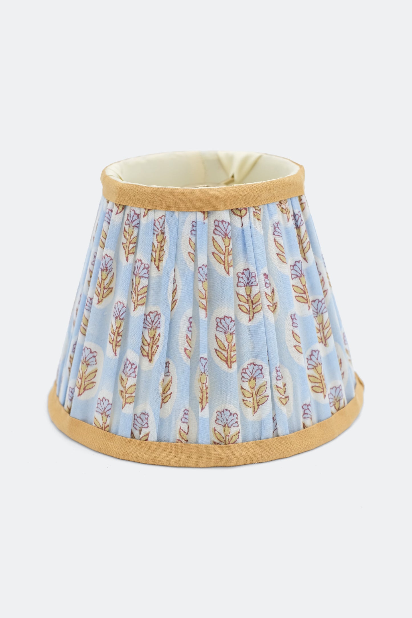 6'' Mini Pleated Lampshade —  Blockprint