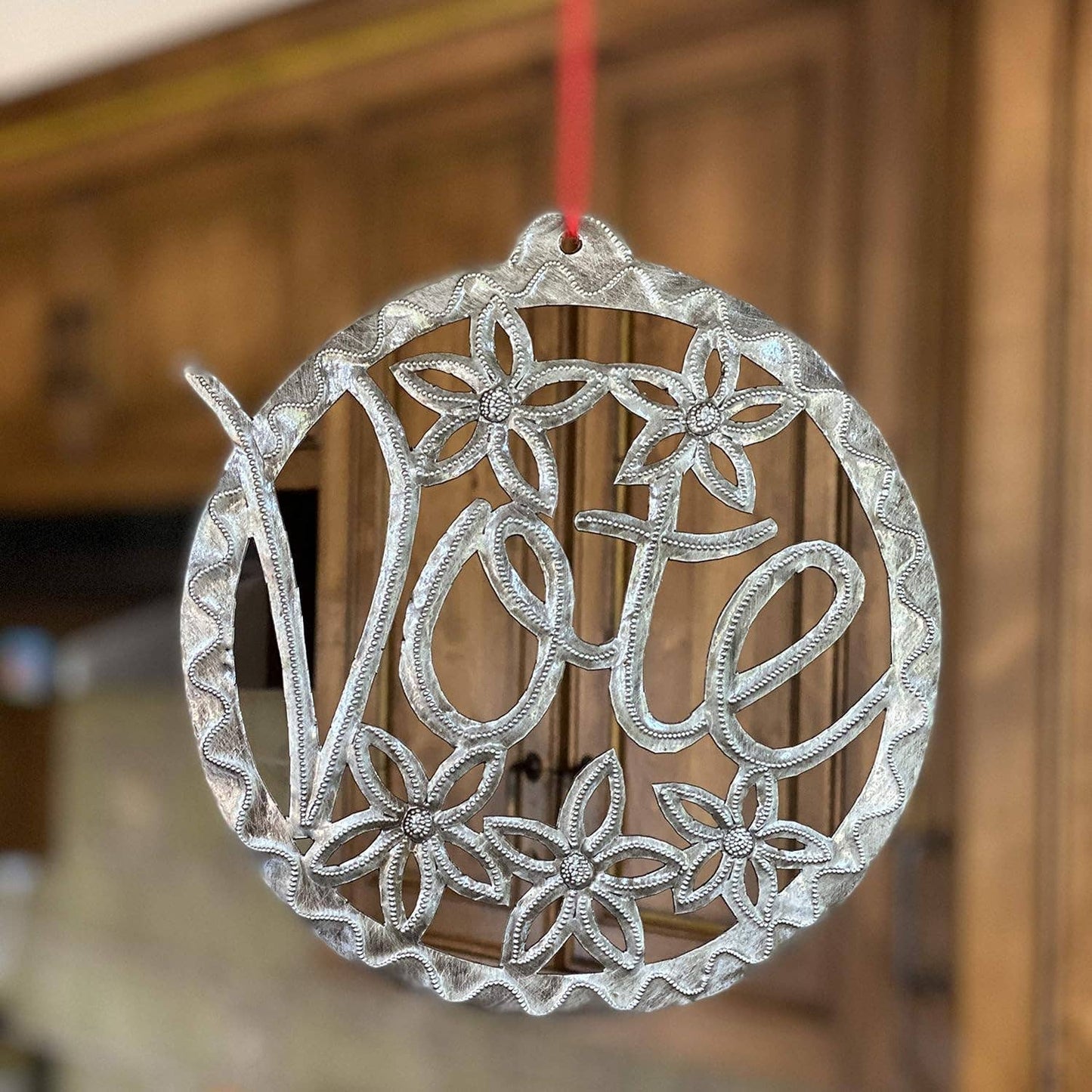 VOTE, Metal Sign, Wall Plaque, Decorative Ornament 7.5"