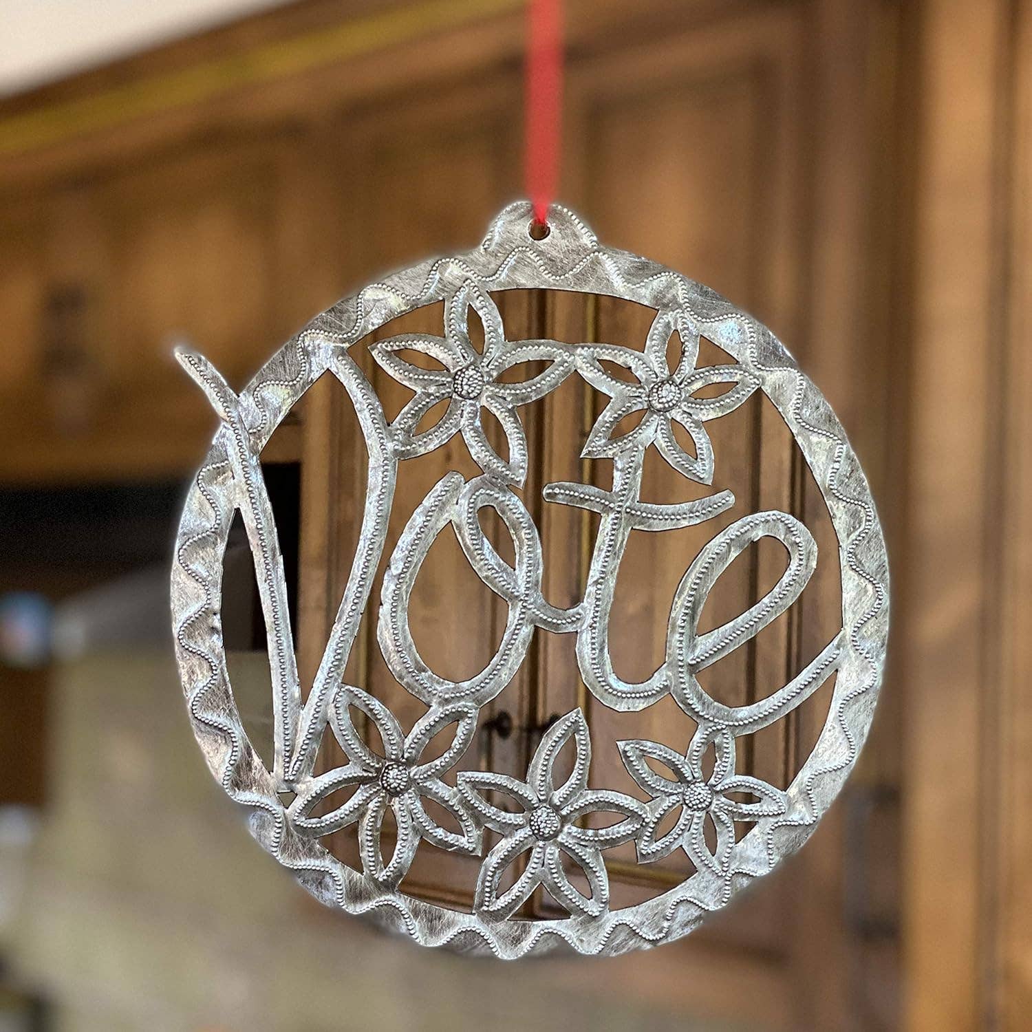 VOTE, Metal Sign, Wall Plaque, Decorative Ornament 7.5"