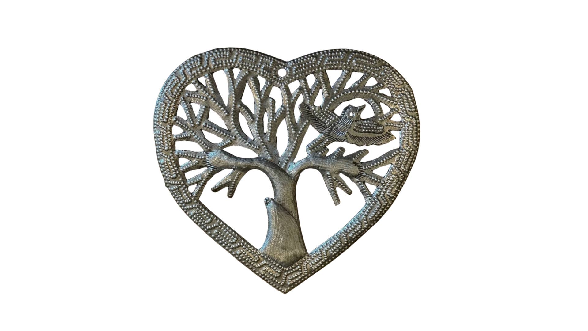 Tiny Tree Ornament – Handmade in Haiti | Heart-Shaped Tree