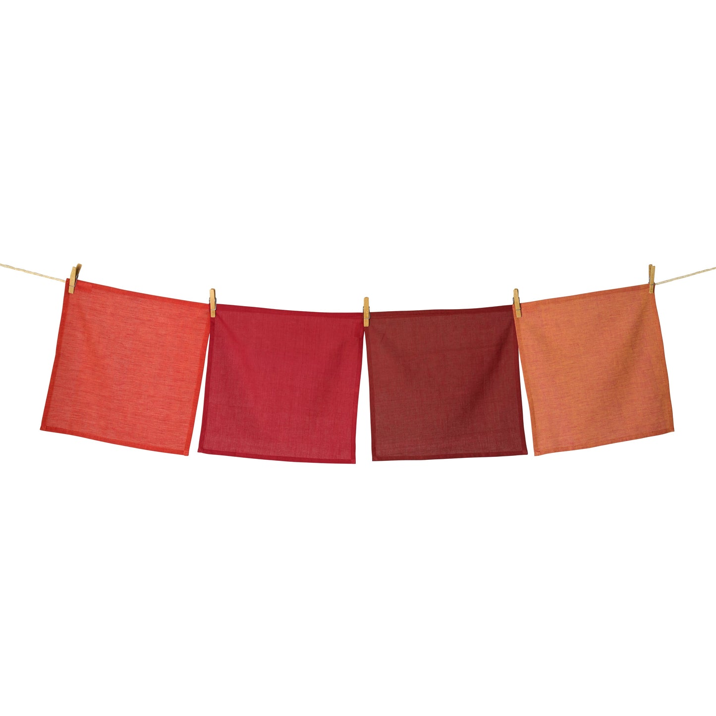 Handwoven Cotton Napkins, Set of 4 | 16" × 16" | Fair Trade | Interplay