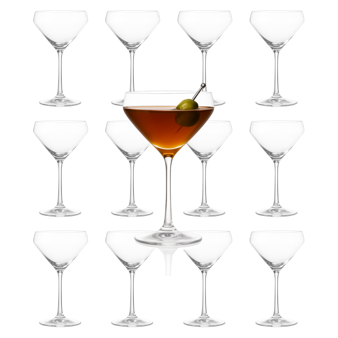 Hand Blown Martini Glass
