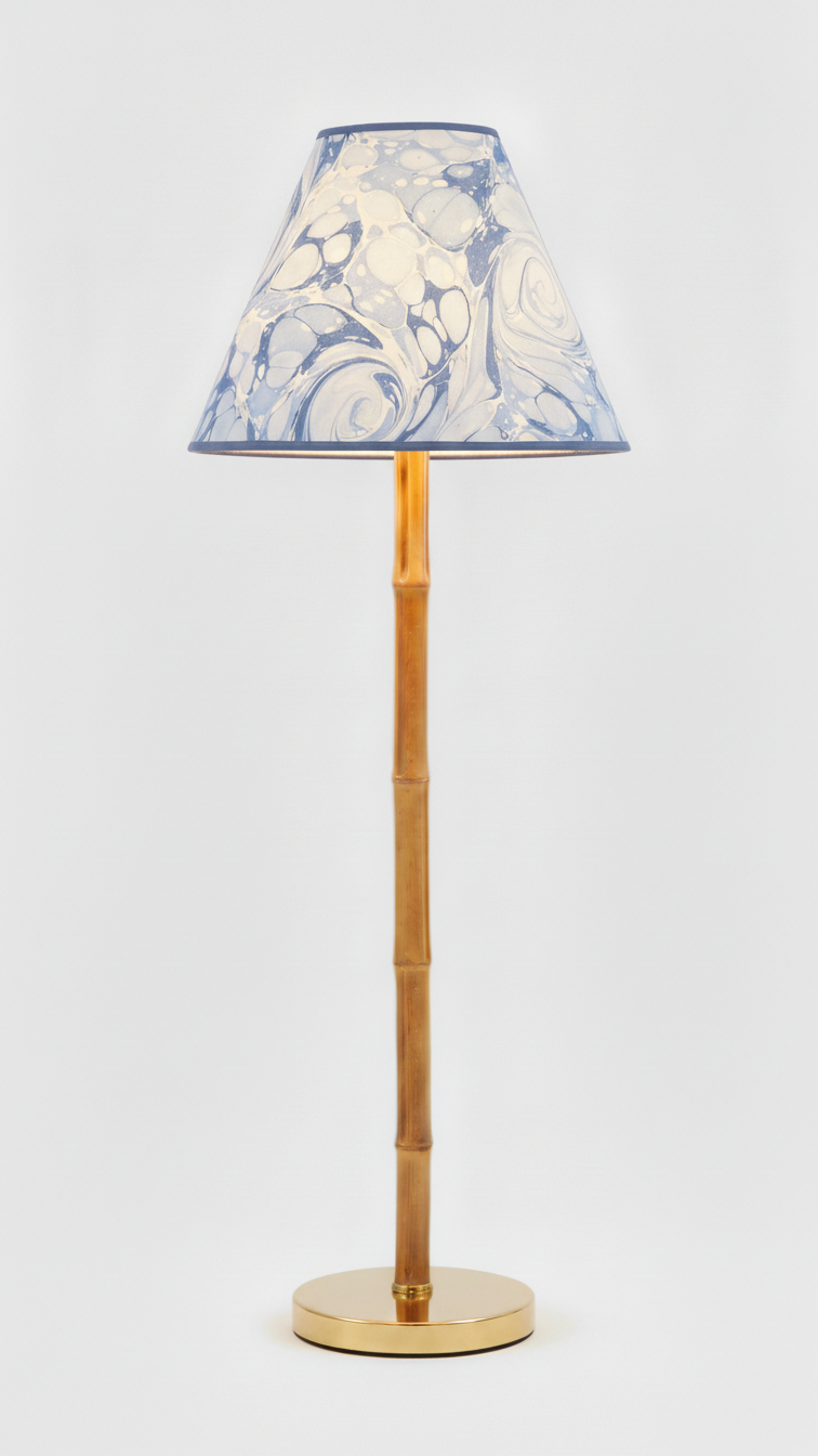 16" Empire Lampshade —  Hand-Marbled