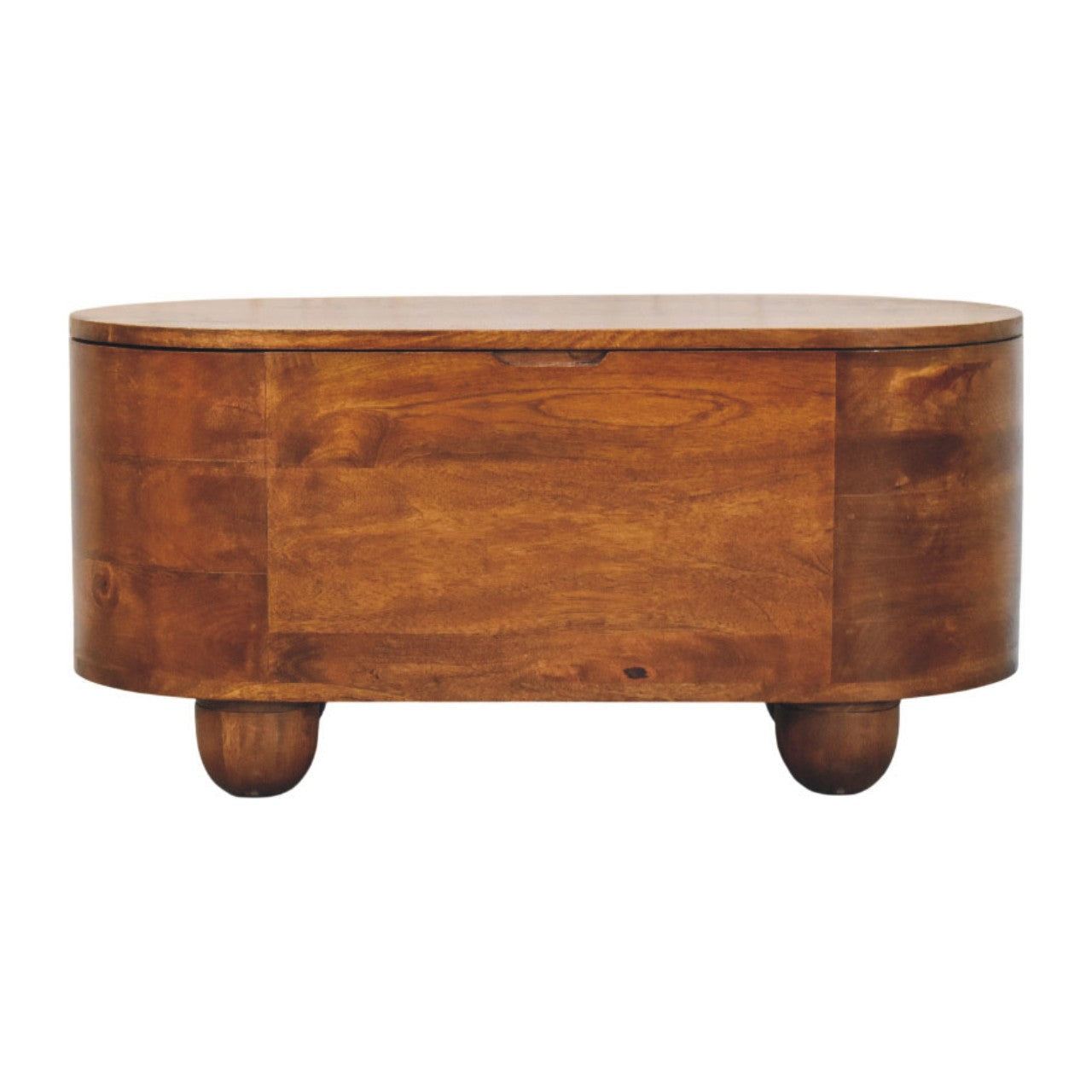 Solid Wood Loren Chestnut Storage Box Brown