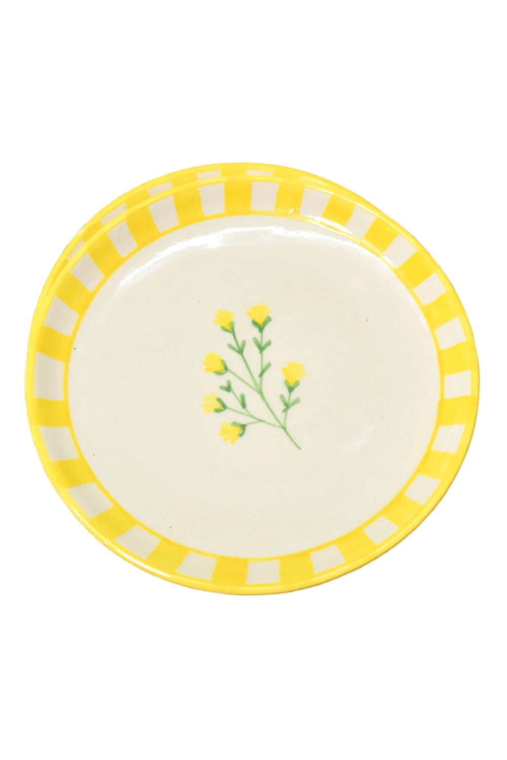 Ceramic Dessert Plates - Sunshine Spring , 7 Inches (Set of 4)