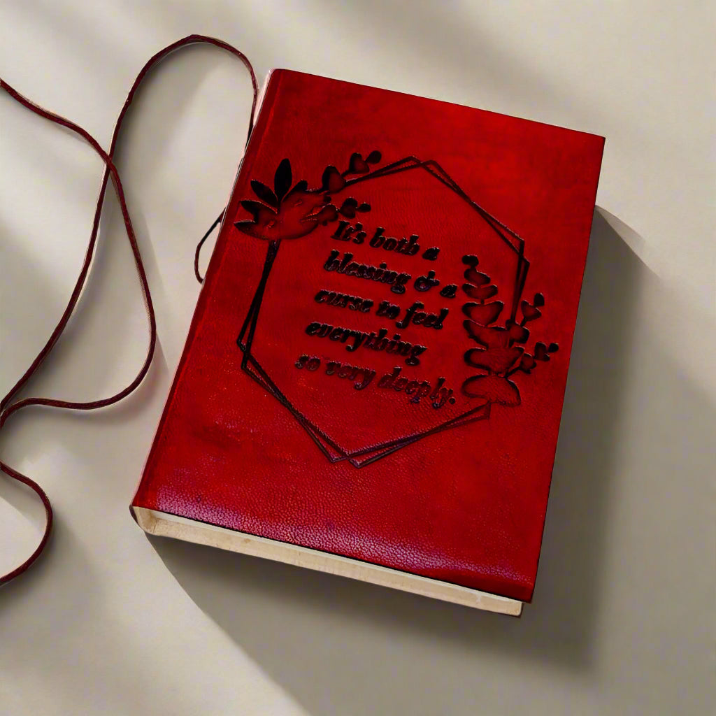 "Feel Deeply" Leather Journal