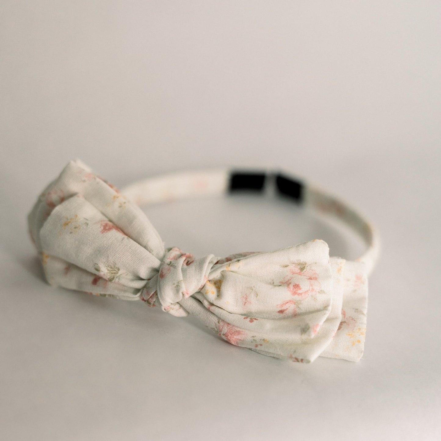 Three Little Bows Headband- Spring Petal