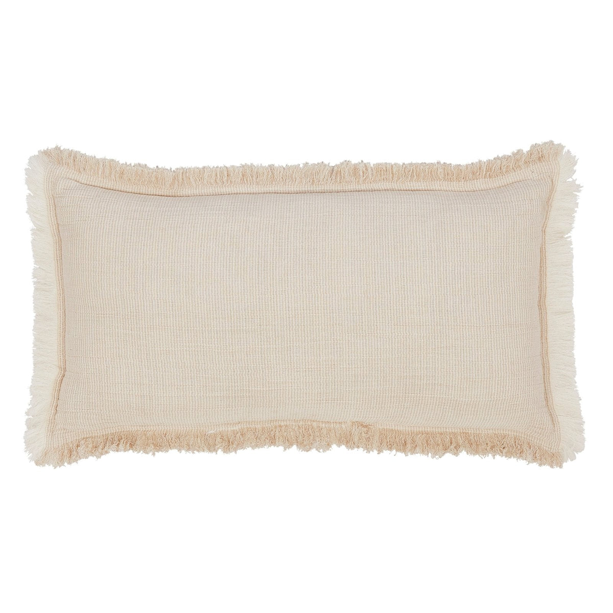Monroe Cotton Fringe Blanket Deco Pillow
