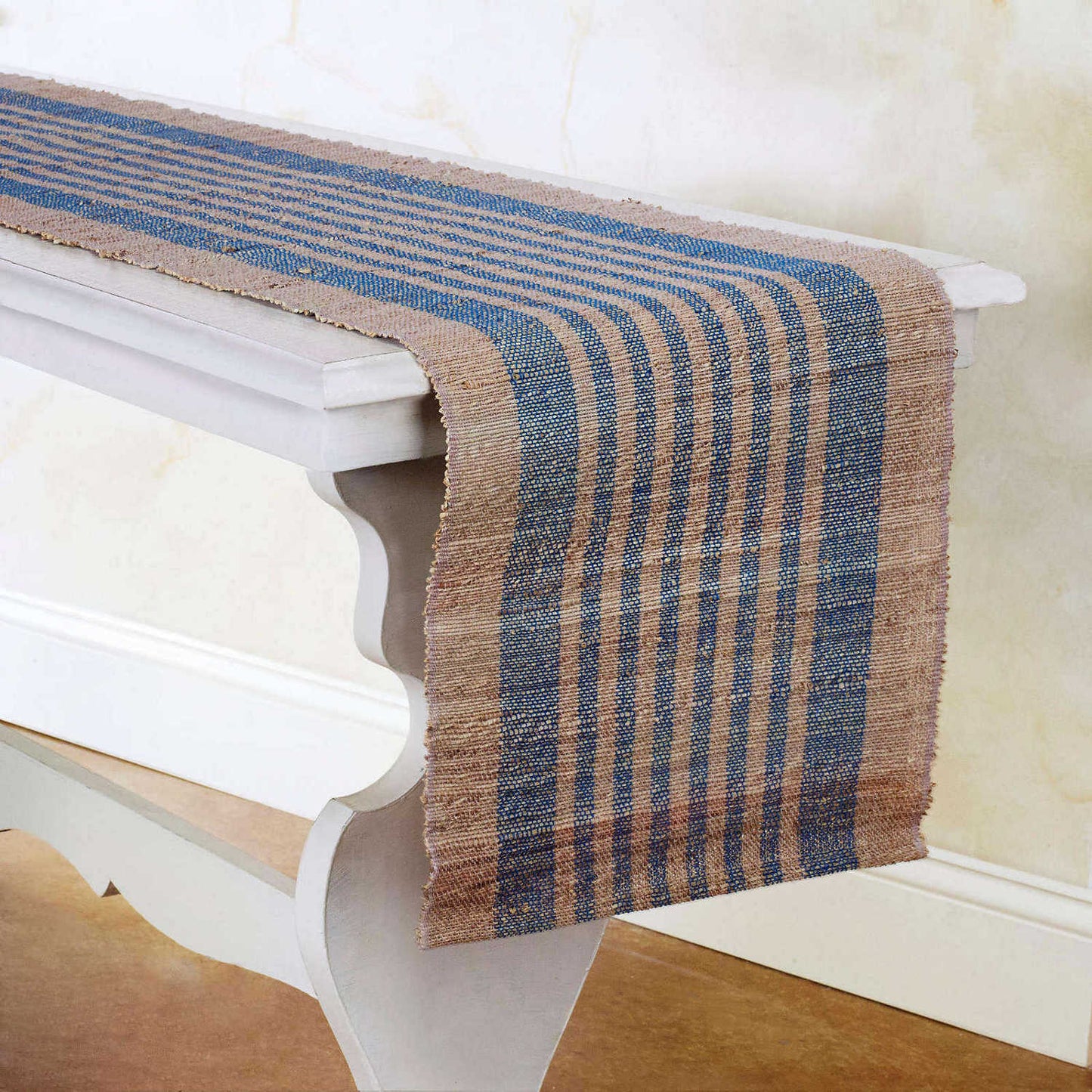 Banana Stem Fiber Table Runner | Handwoven | Fair Trade | Biscotti Strata
