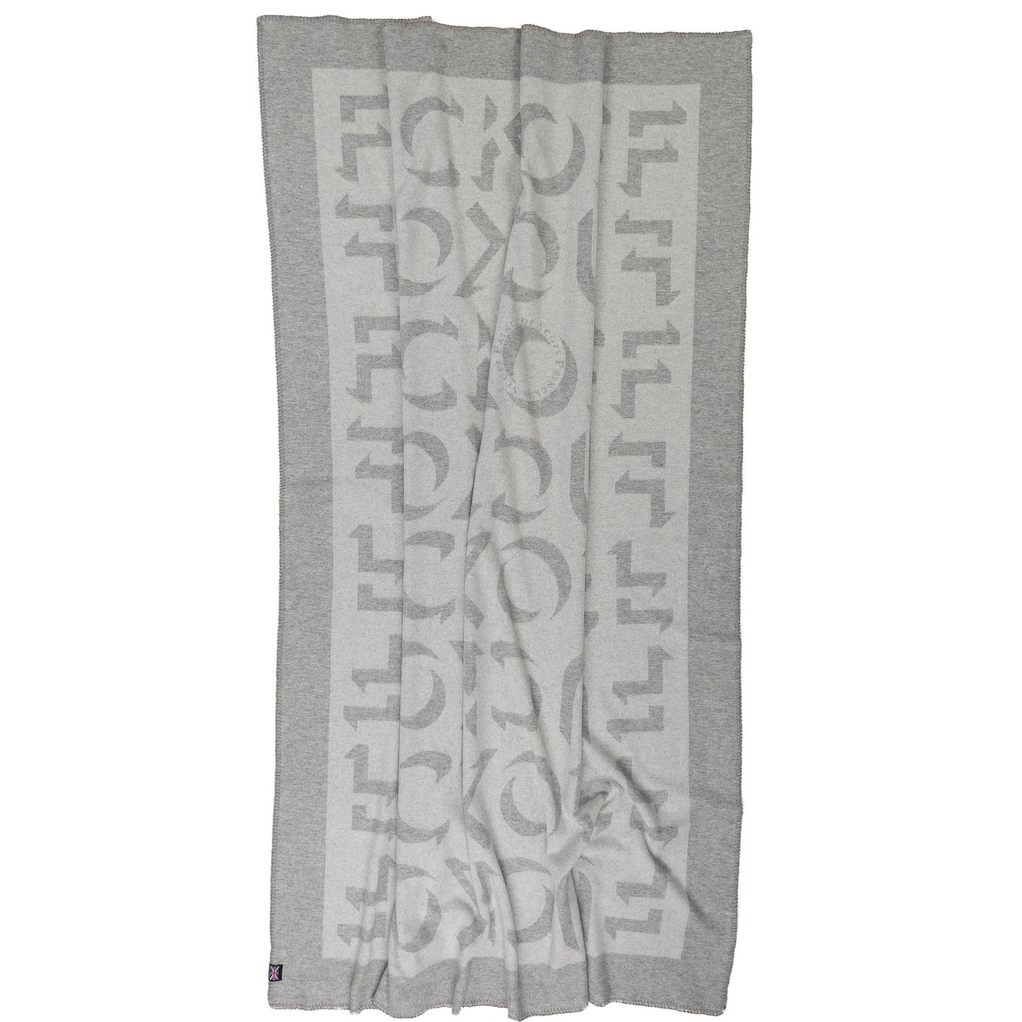 Prince of Scots Merino Wool Fleece Throw - Natural Expletive