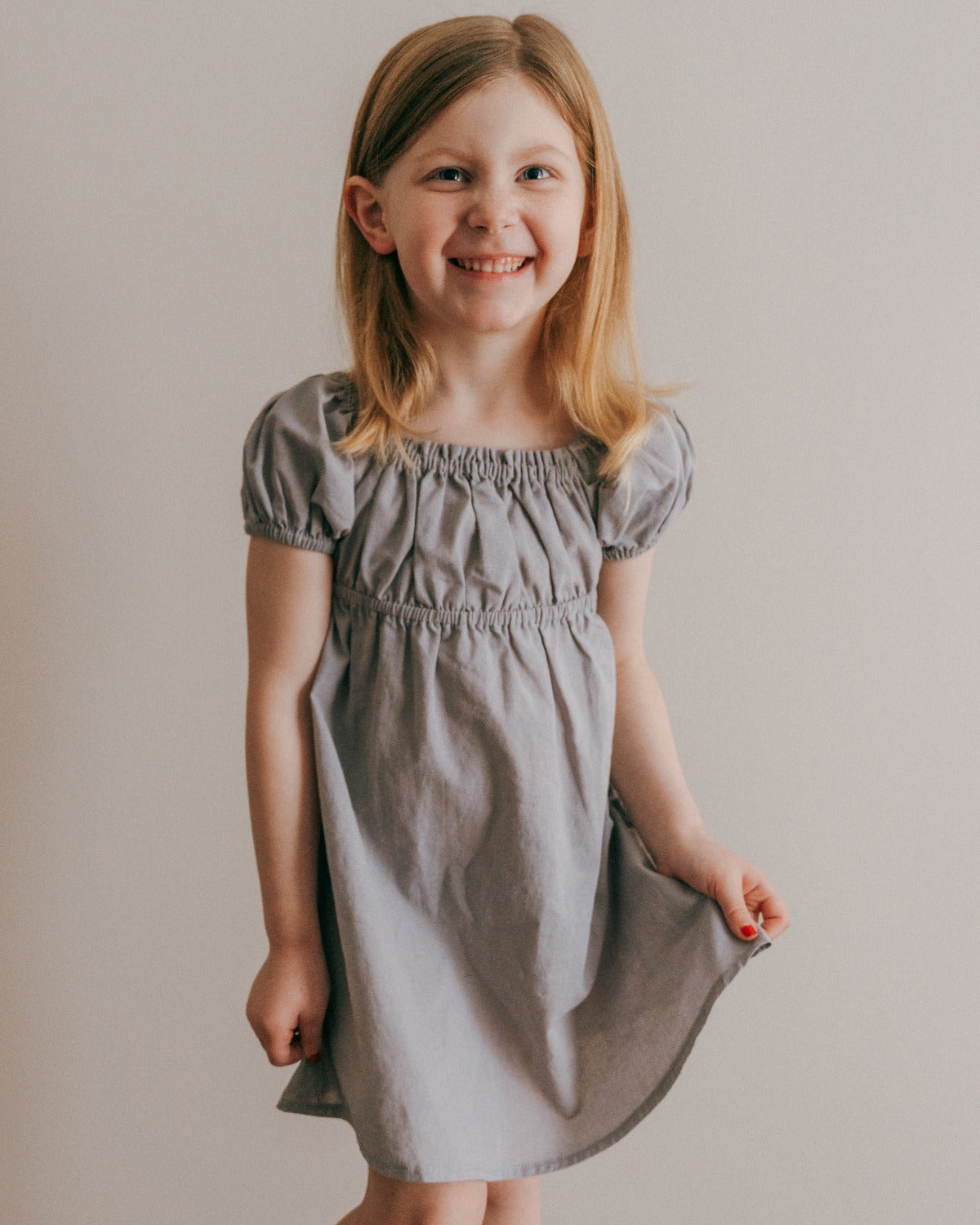 Kennedi Dress- Muted Purple| Short Sleeve