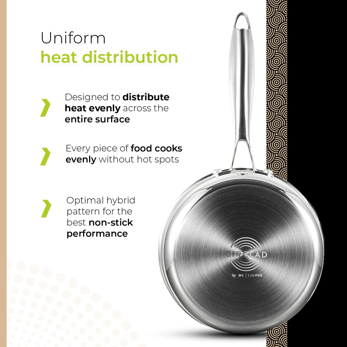 BE | LIVING CIRCLAD Series Sauce Pans with Lid