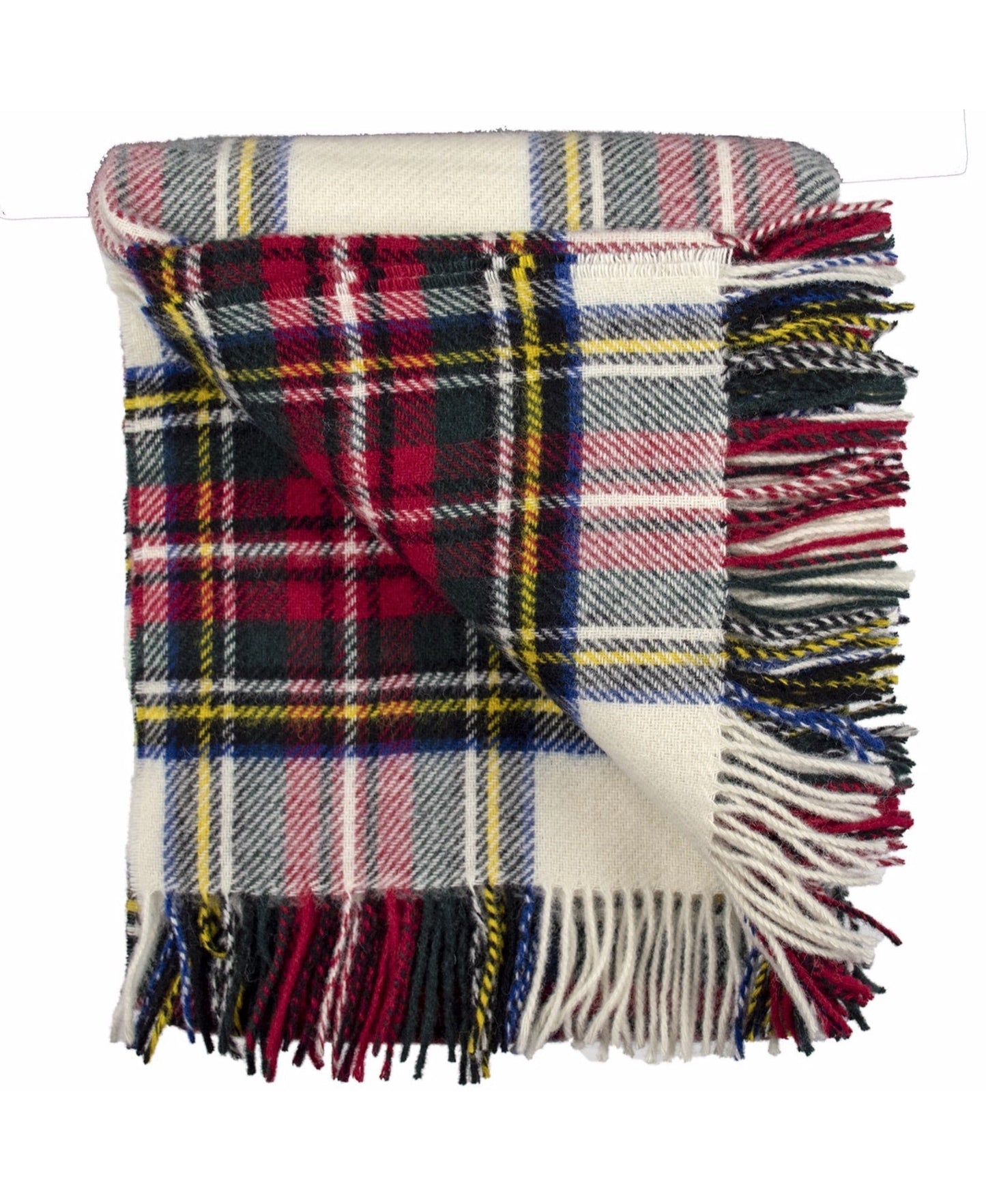 Highland Tartan Tweed Pure 100% Wool Throw ~ Dress Stewart ~