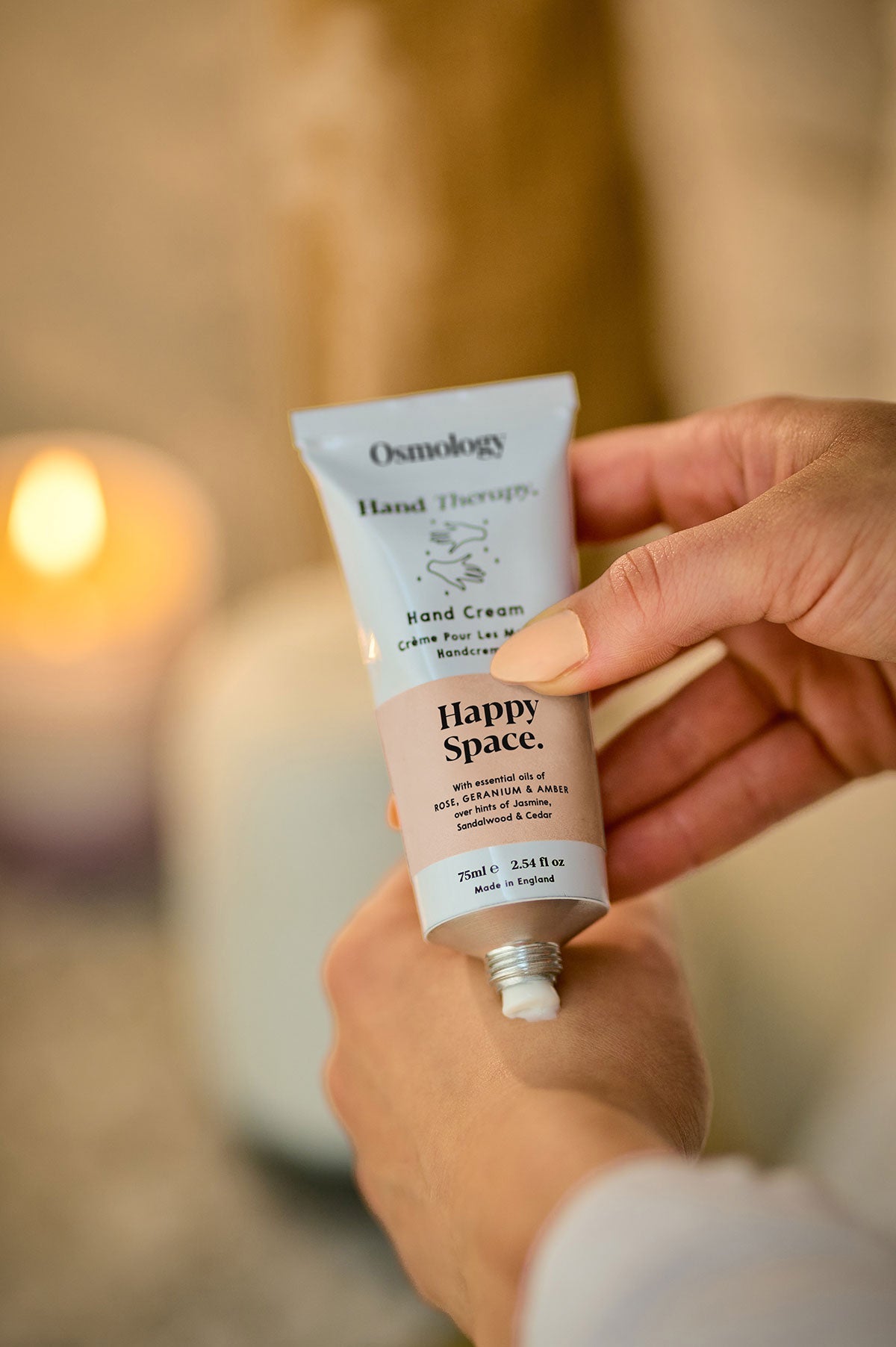 Happy Space Hand Cream - Rose Geranium and Amber