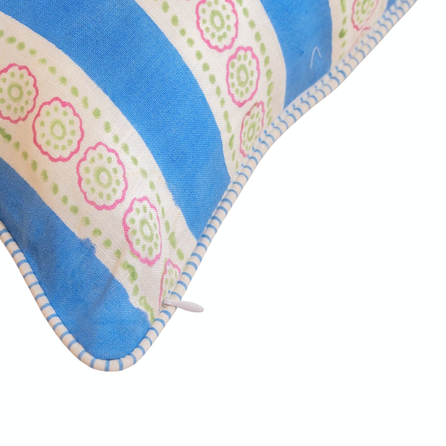 Malhaar Linen Pillow Cover - Blue