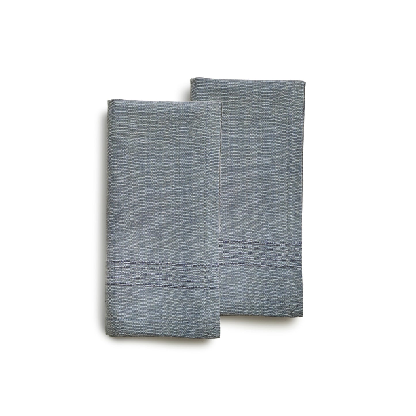 Handwoven Cotton Napkins, Set of 2 | 20" × 20" | Fair Trade | Foundation