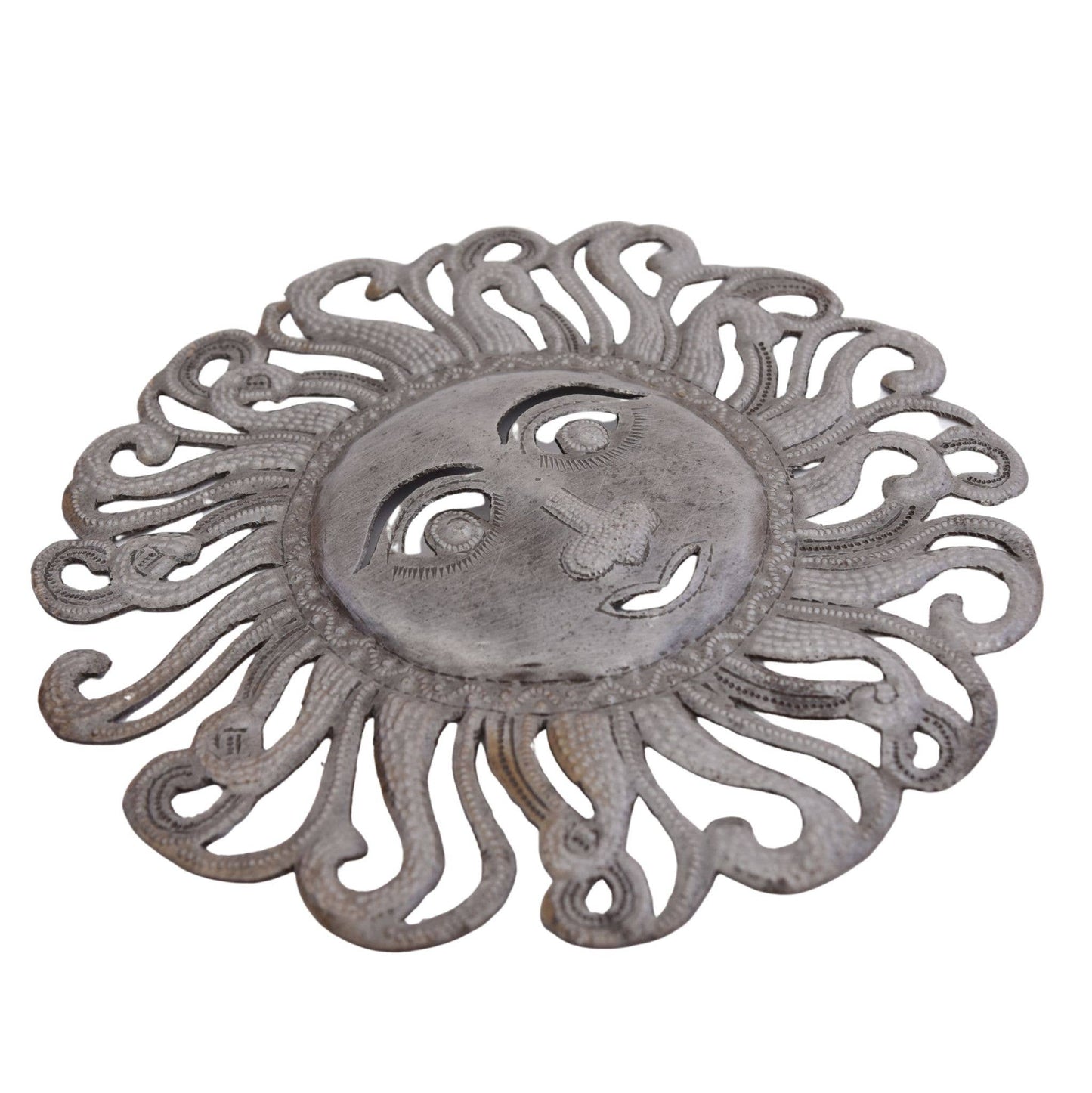 Haitian Metal Sun Wall Art – Happy Face | Fair Trade