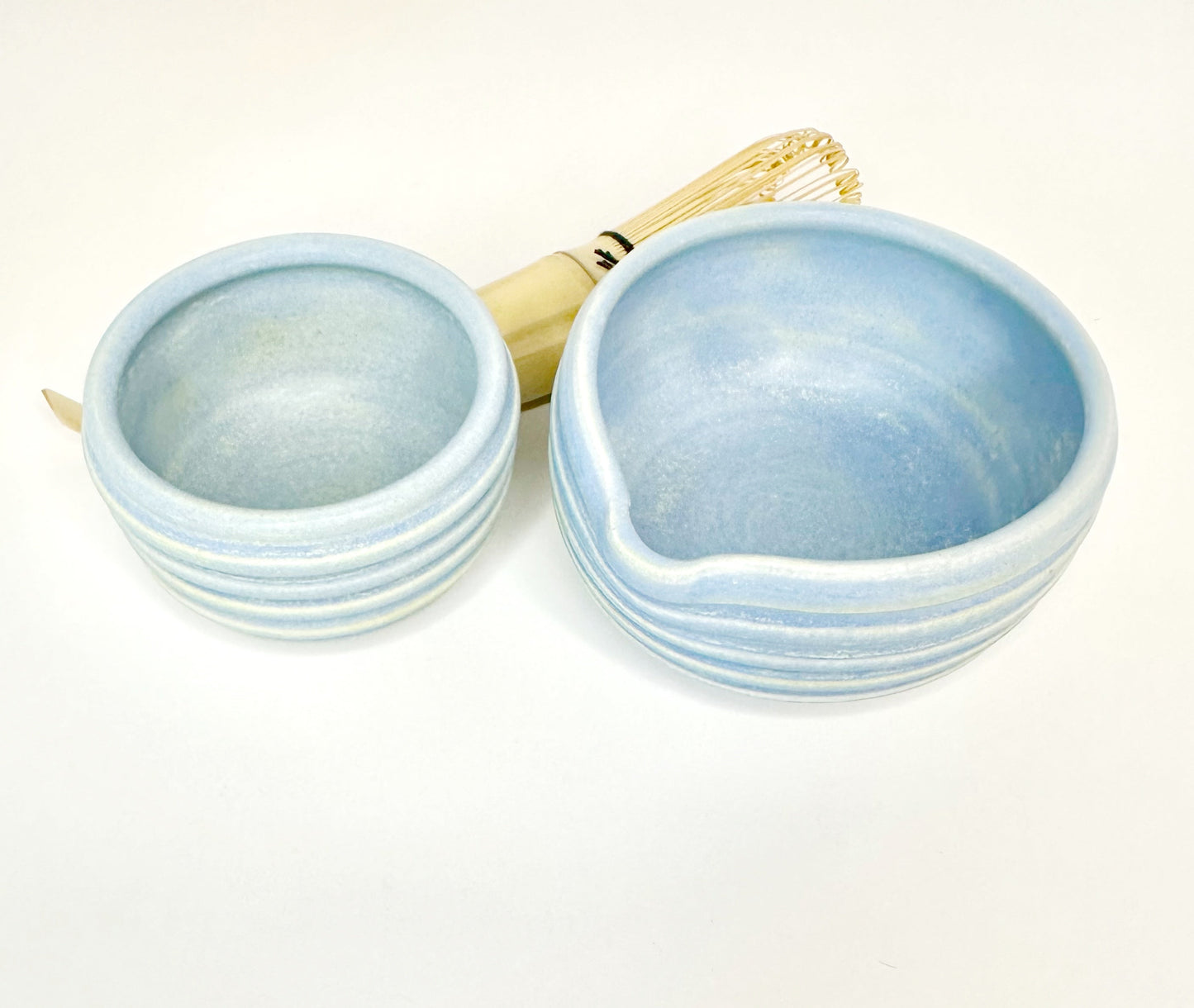 HUNNY MATCHA BOWL SET. Blue (Whisk & Mini Bowl included)