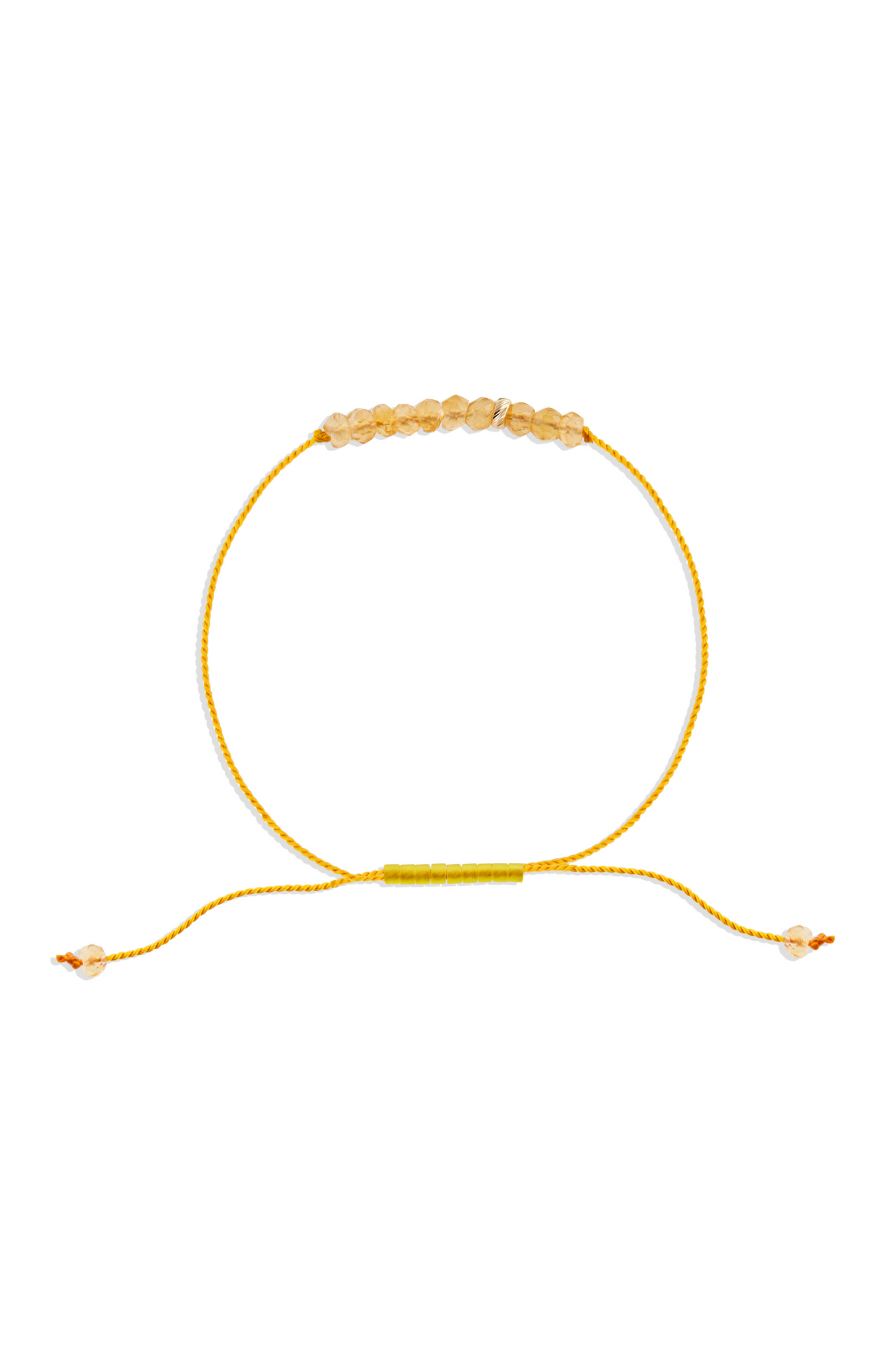 The Energy Project Bracelet – Prosperity With Citrine & Solid 14K Gold Bead