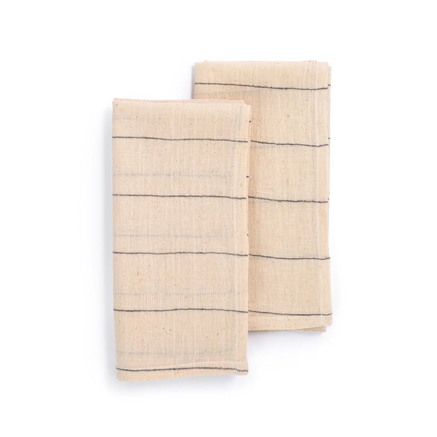 Handwoven Organic Cotton Napkins, Set of 2 | 20" × 20" | Fair Trade | Believe