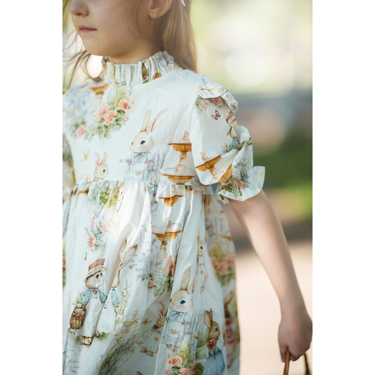 Aoki Dress-Bramble Rabbit Short Sleeve