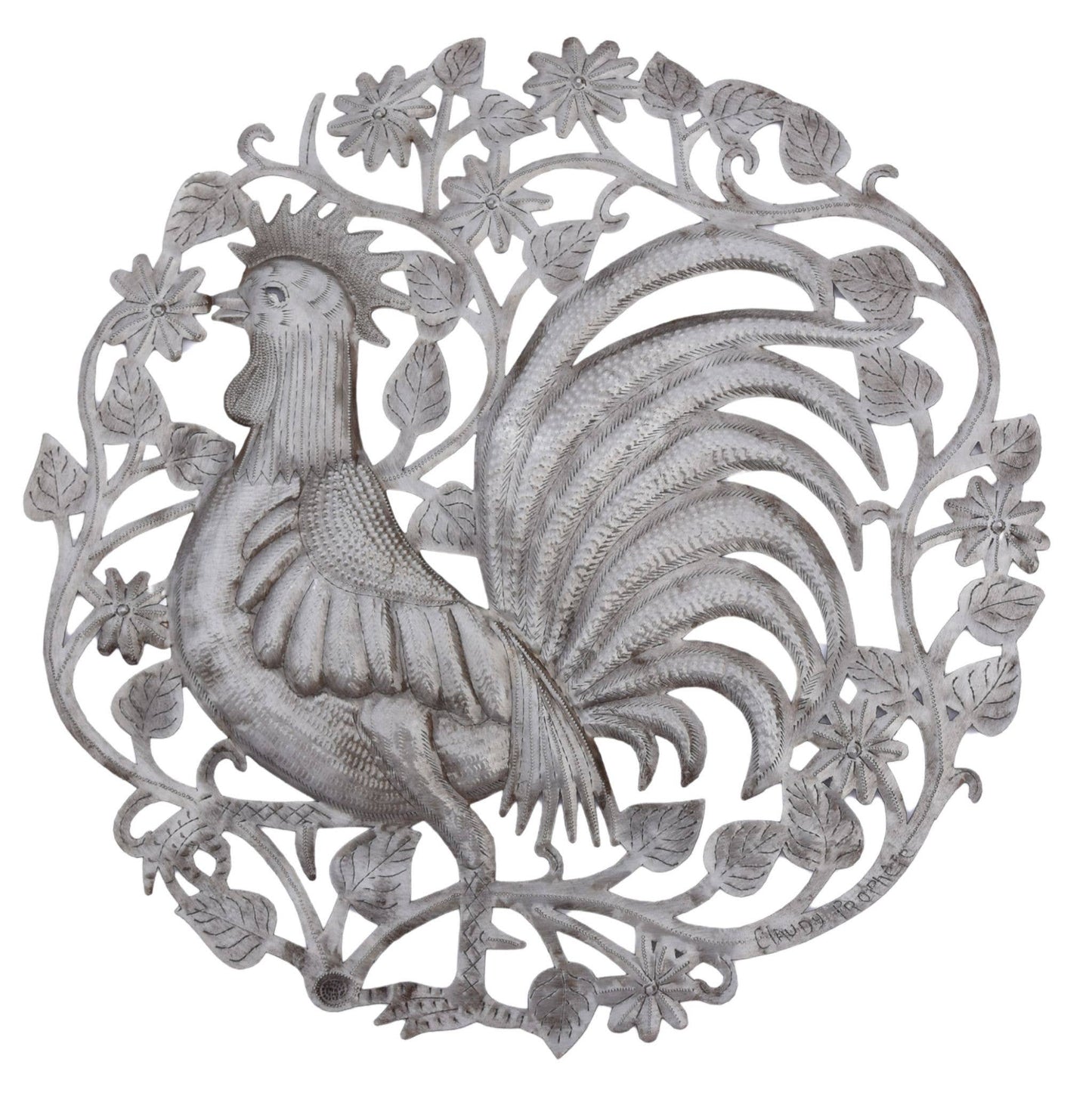 Handmade Haitian Metal Rooster Wall Art – Fair Trade Recycle