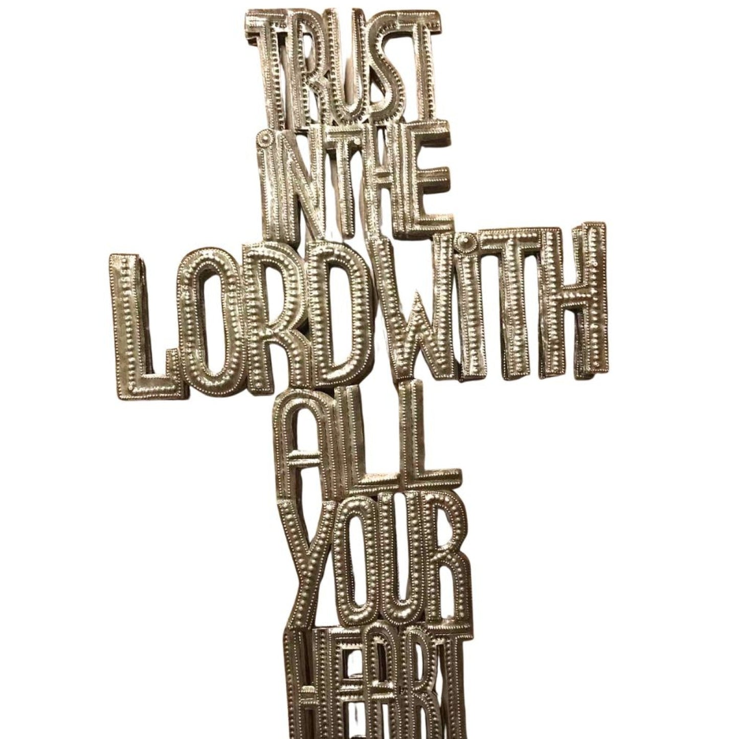 Trust in the Lord Metal Cross