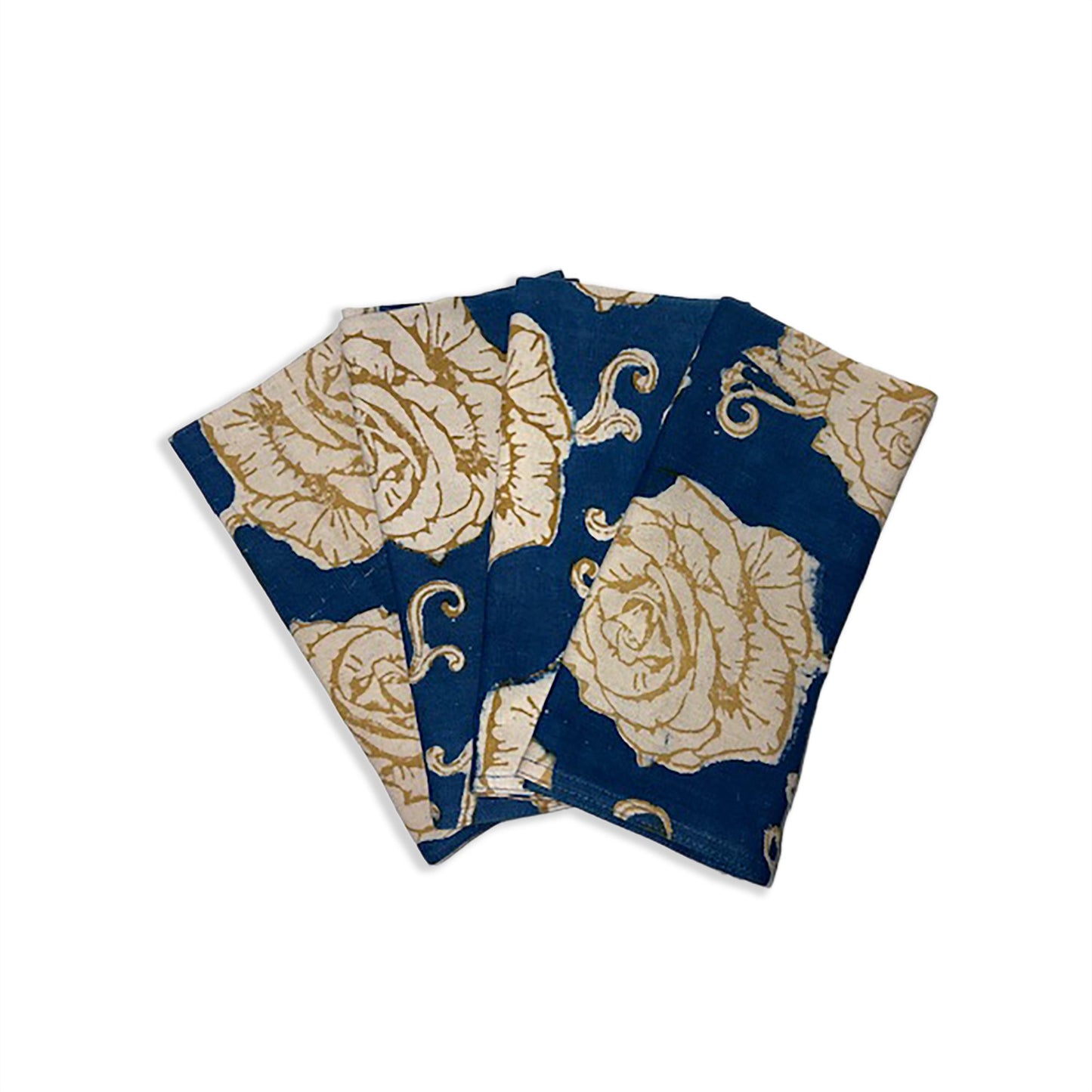 S/4 Organic Cotton Napkins - Rose Gold