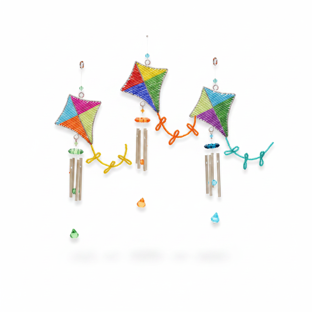 Kite Wind Chime, Sm Asst  (Set of 3)