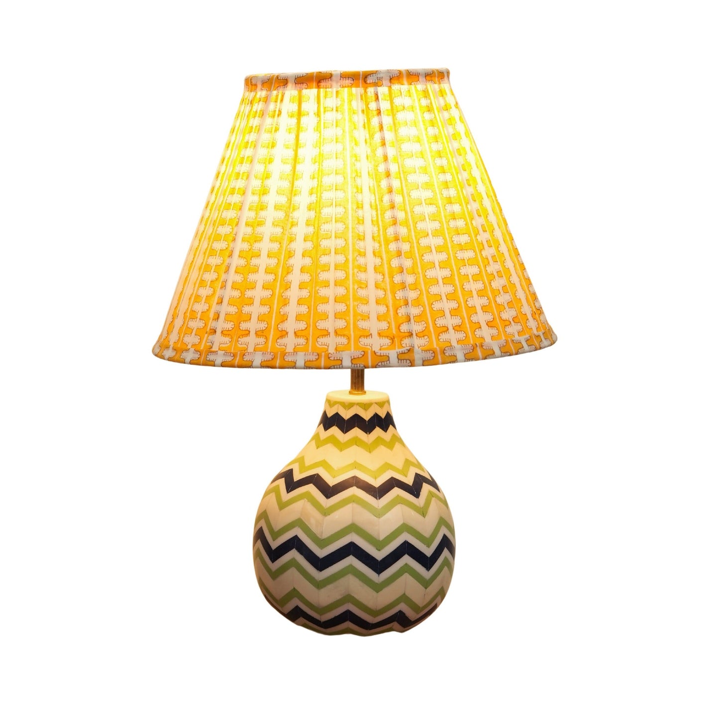 Chevron Inlay Table Lamp