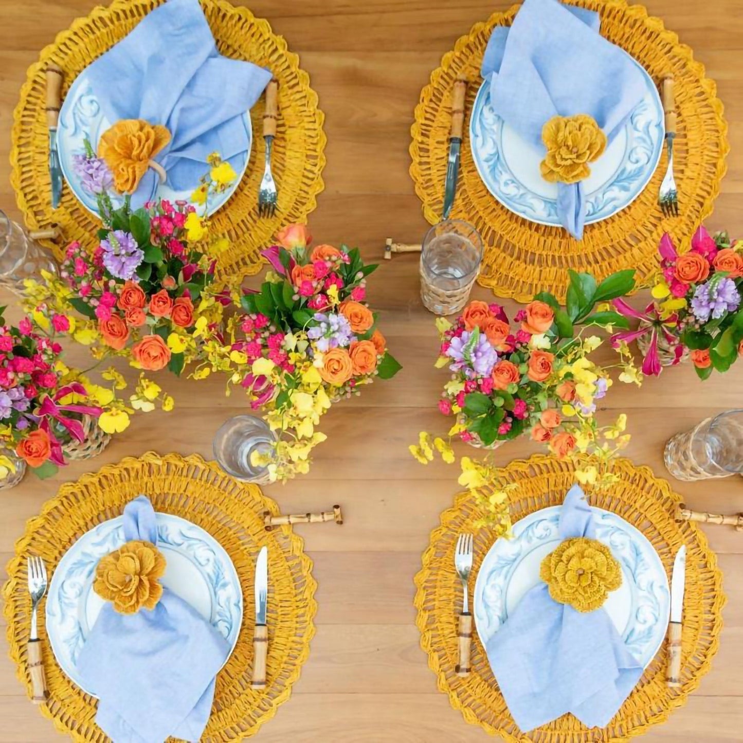 S/4 Buriti Flower Napkin Ring