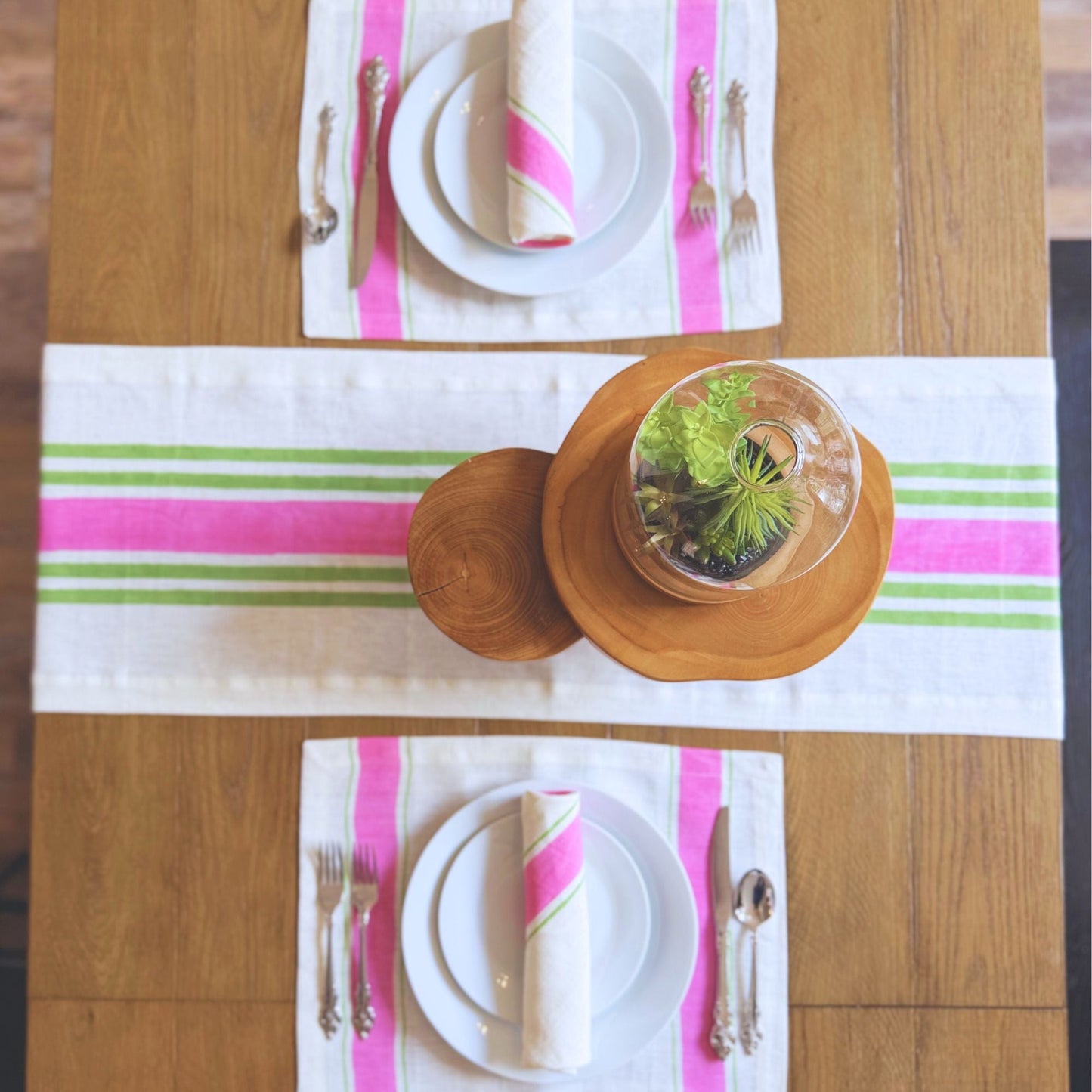 Taal Linen Napkins - Pink (Set of 2)