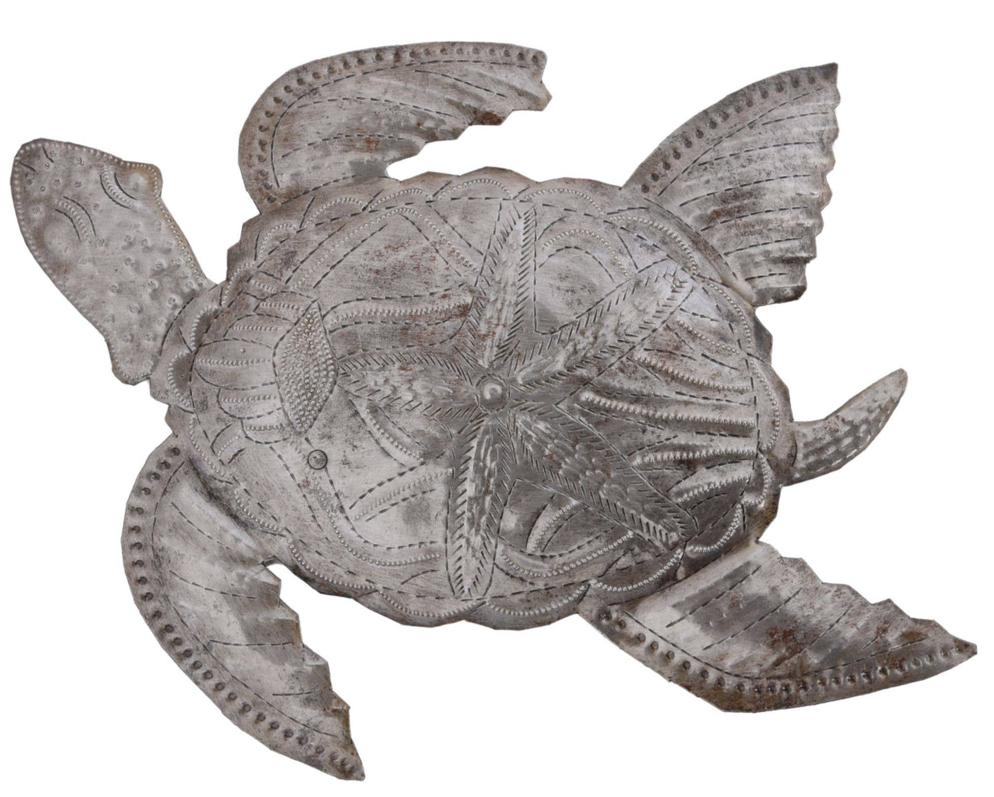 Haitian Metal Turtles 9.5"x8" Handmade Wall Art