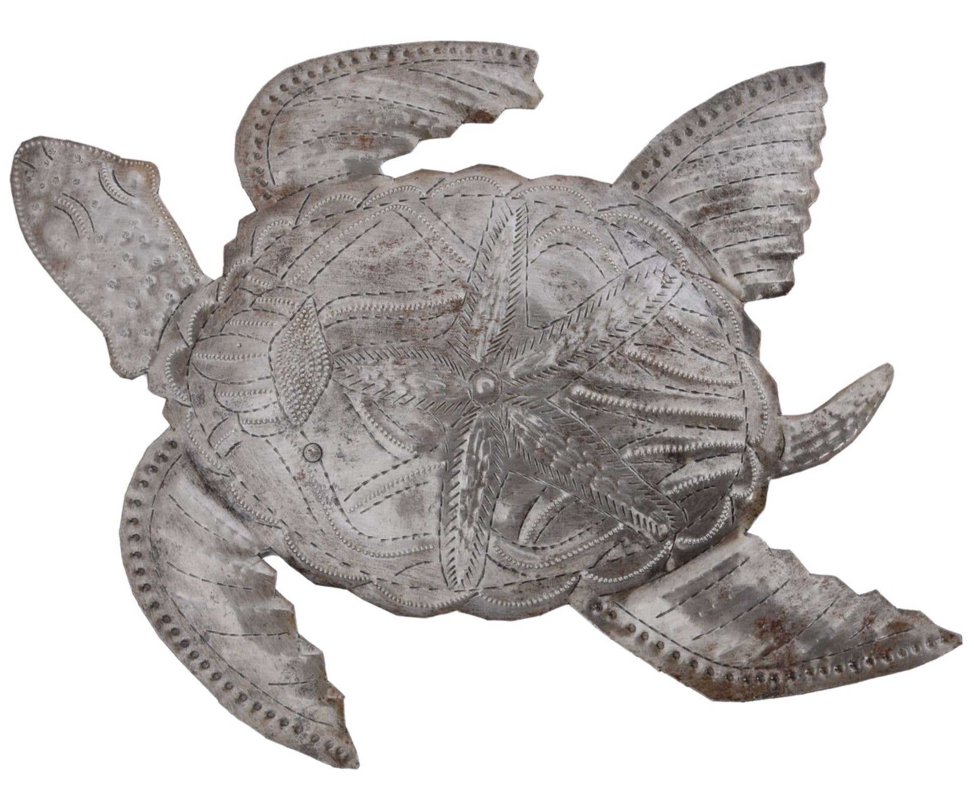Haitian Metal Turtles 9.5"x8" Handmade Wall Art