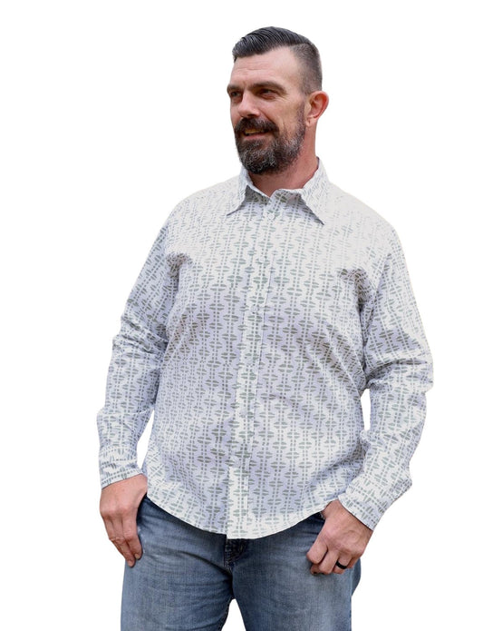 Pistachio Organic Cotton Men's Button Down Shirt