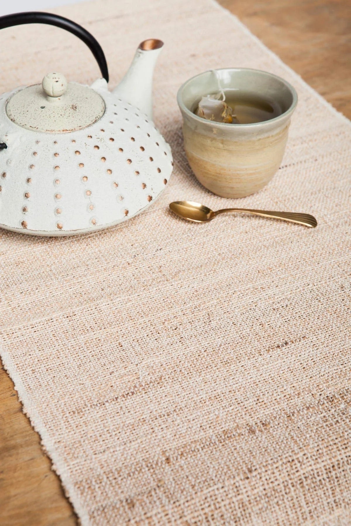 Handwoven Banana Fiber Table Runner | 72″ × 13″ | Fair Trade | TABLE CLASSICS