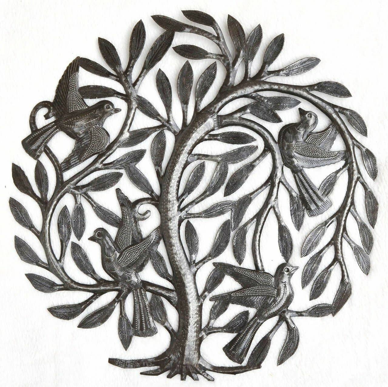 15" Leaving the Nest Tree of Life, Metal Wall Art, Spring