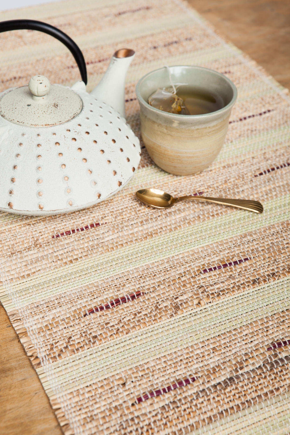 Handwoven Banana Fiber Table Runner | 72″ × 13″ | Fair Trade | TABLE CLASSICS