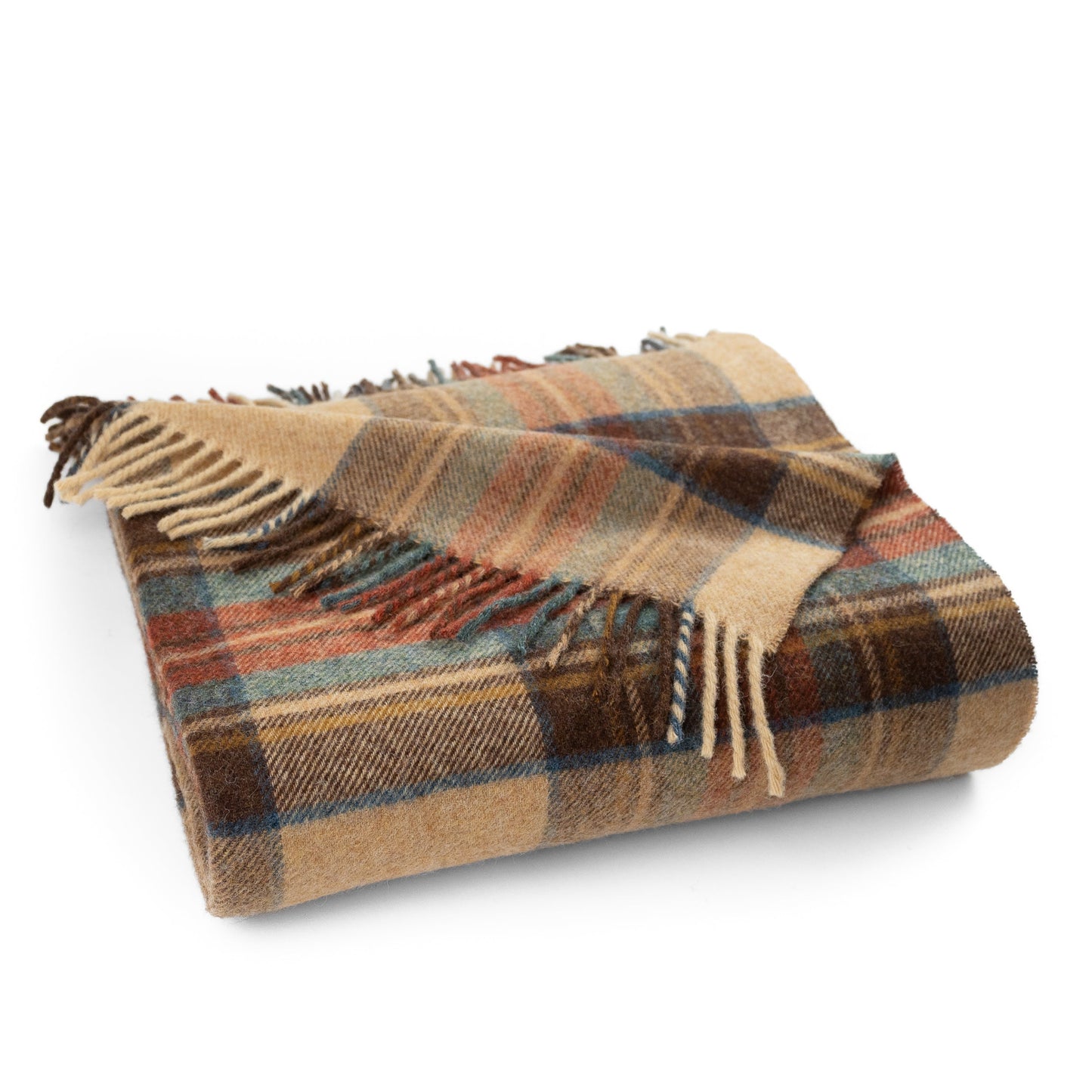 Highland Tweeds Shetland Lambswool Throw - Antique Dress Stewart