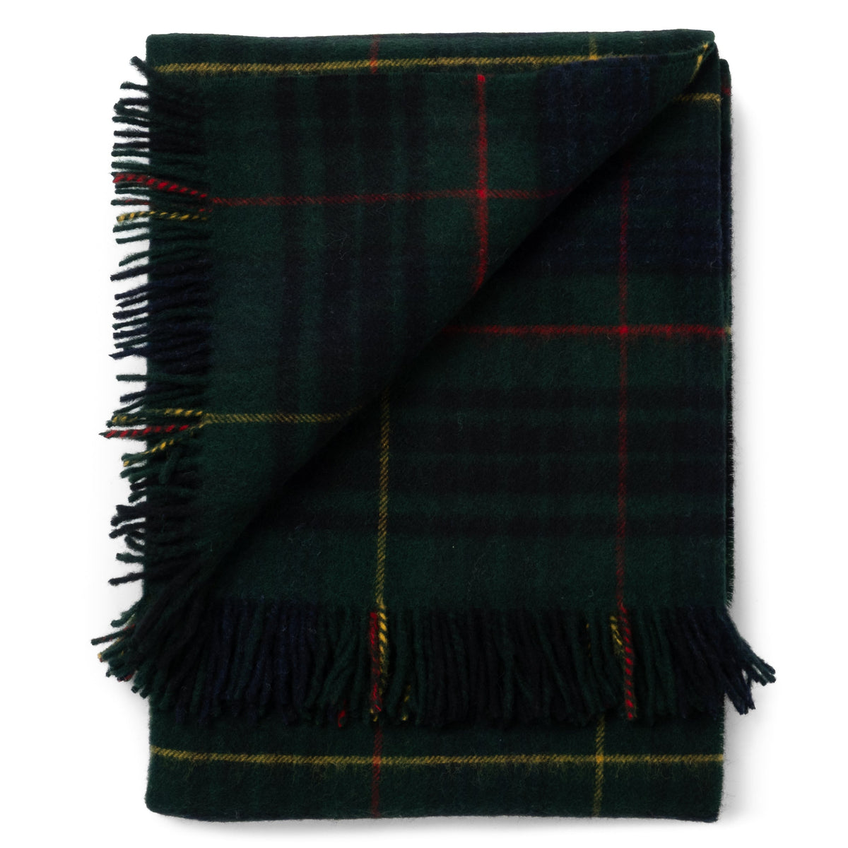 Highland Tweeds Shetland Lambswool Throw - Hunting Stewart