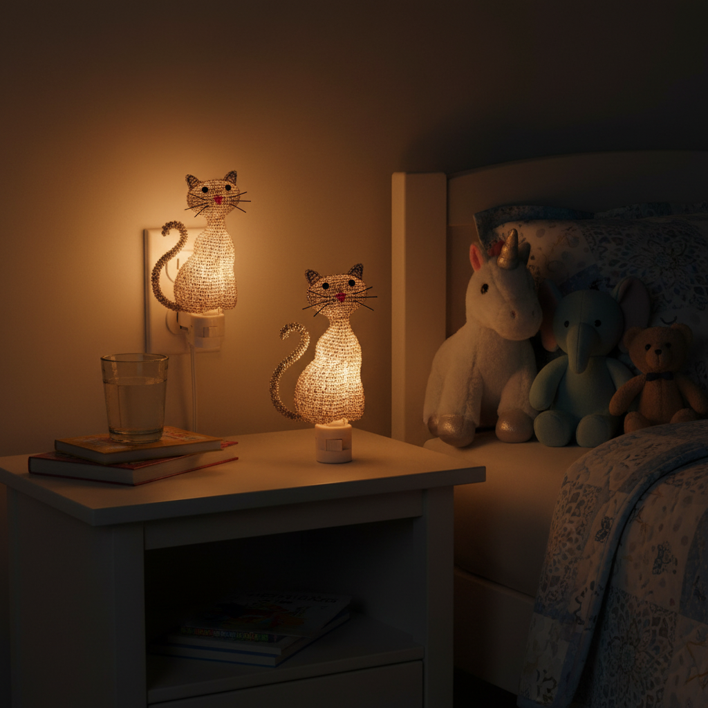 Night Light, Cat (Set of 2)