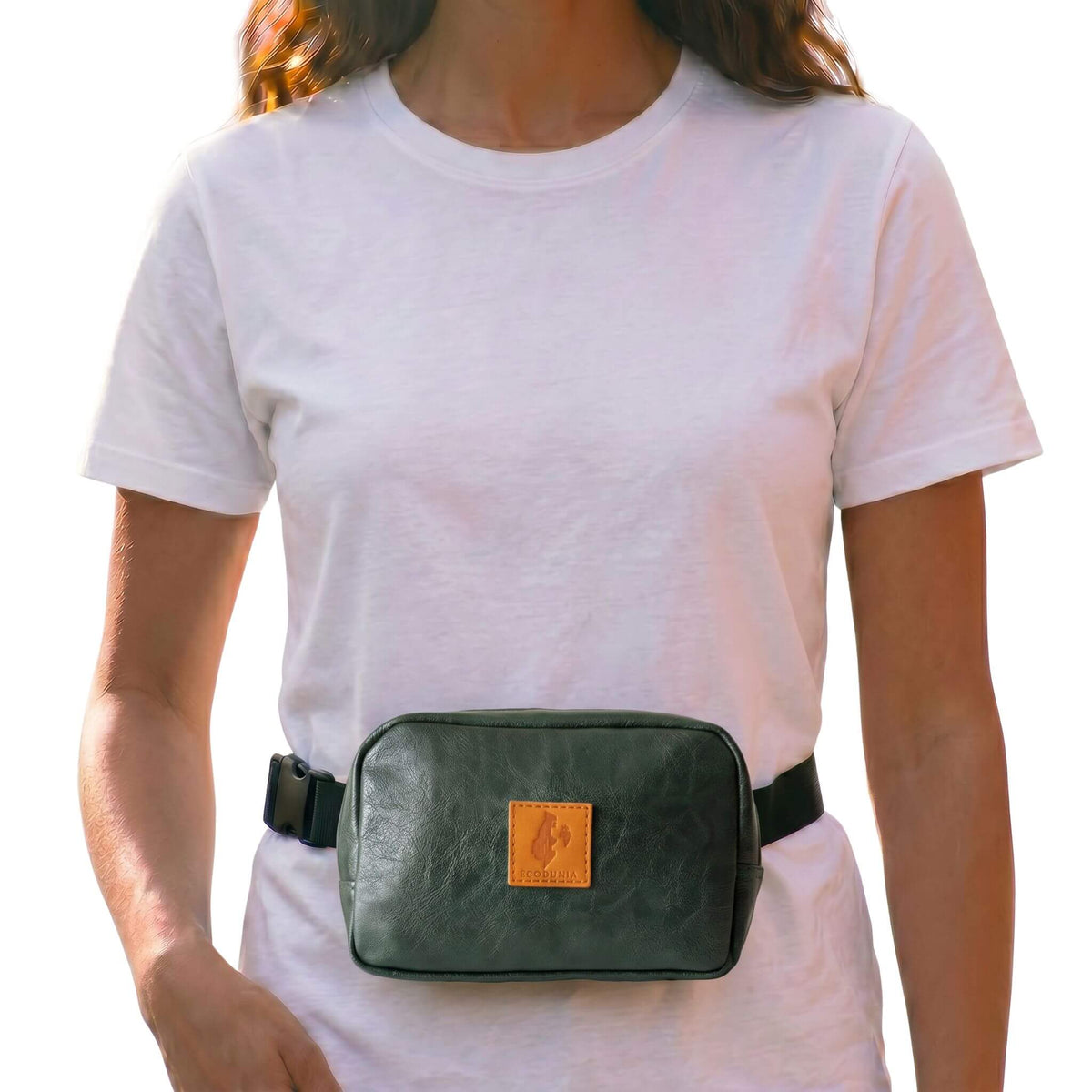 Vegan Leather Belt Bag, Crossbody Fanny Pack