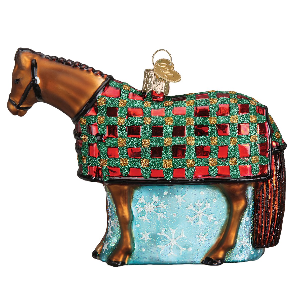 Snowflake Horse Christmas Ornament (Gift Boxed)