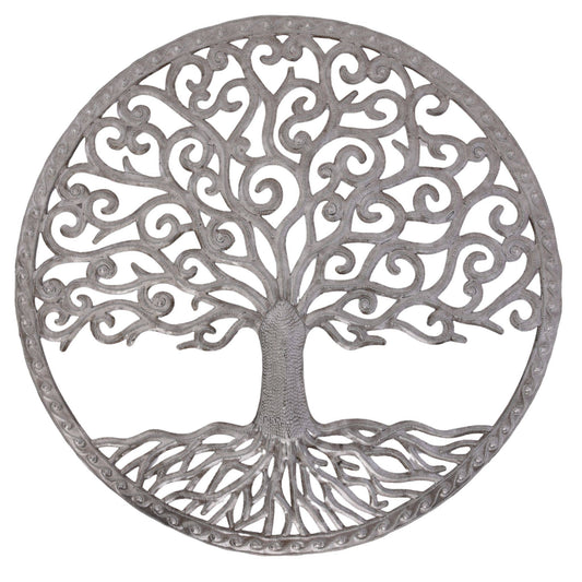 22" Haitian Metal Tree of Life Wall Art by Derat Joseph