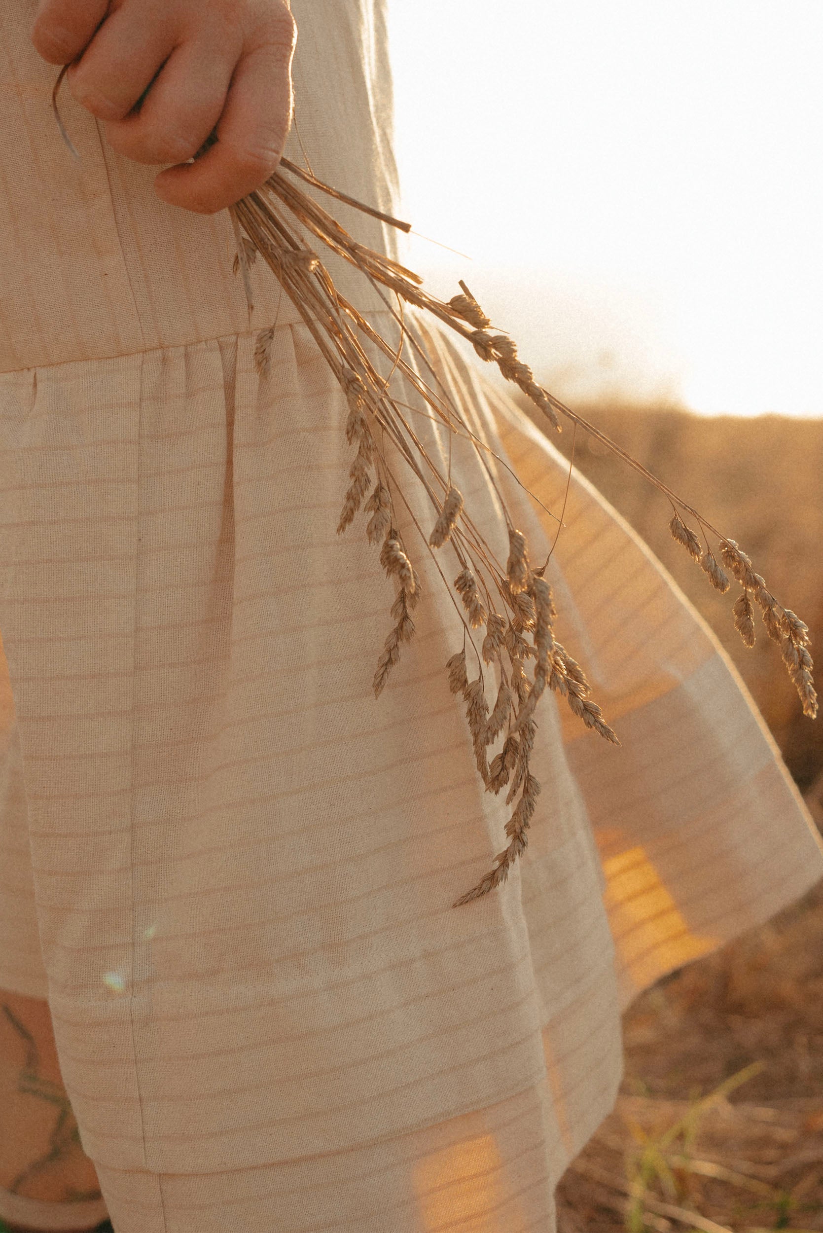 Cilou Dress | Natural Stripe - ReCreate Clothing