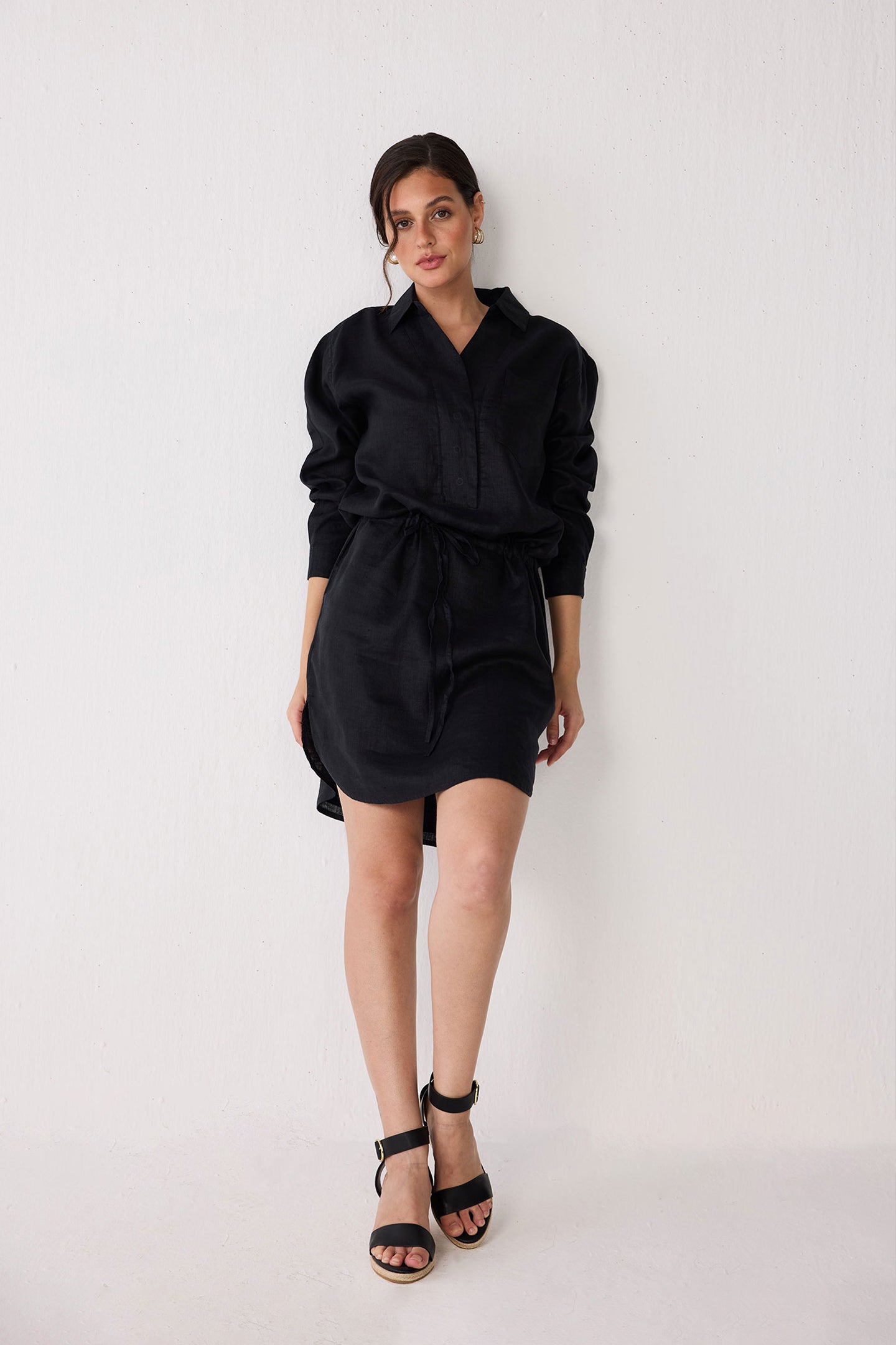 Meet me by the Cliff Dress in Black