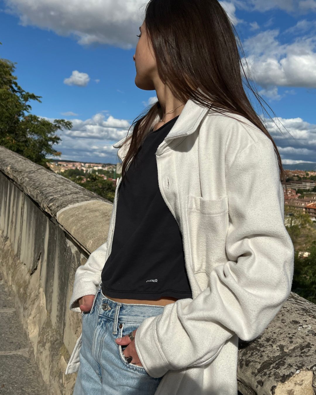 Chaqueta materiales reciclados - Natural