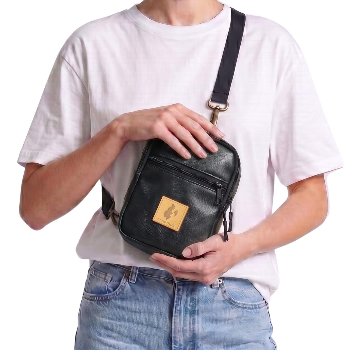 Rozi Convertible Vegan Leather Crossbody Sling Bag